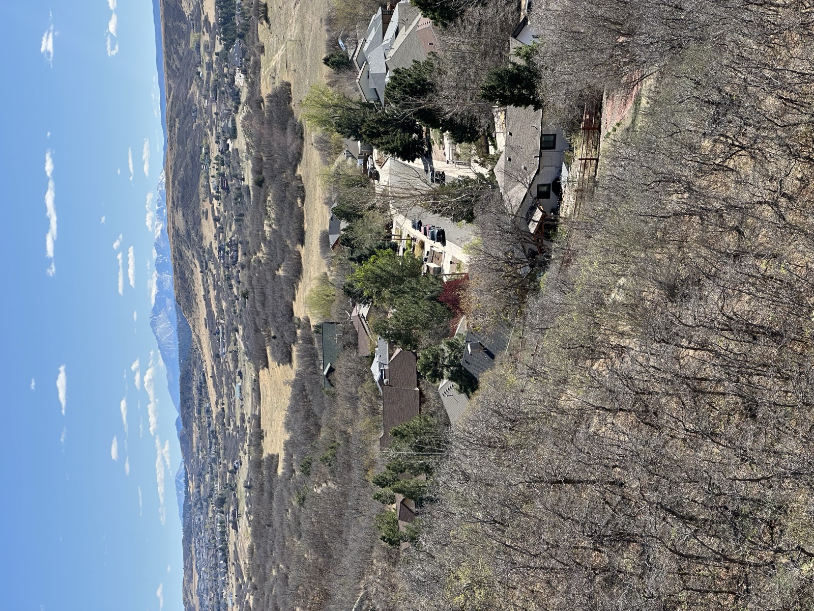 Valley view from the property